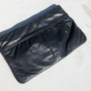 1 Leather Handbag & 1 White Silk-like Shoulder Bag